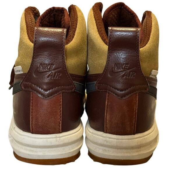 Nike Lunar Force 1 Duck Boot Women's Size 6.5 Sneakerboot Maroon Gum Bottom - Picture 6 of 8